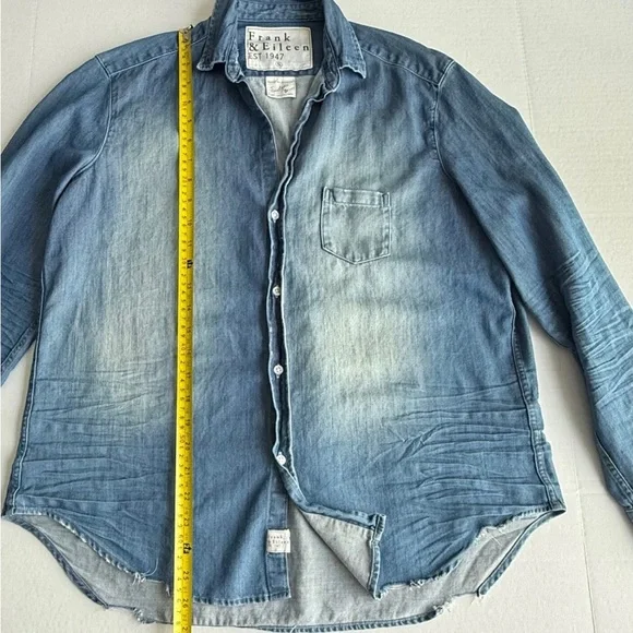 Frank & Eileen Stonewashed Indigo Denim Shirt - Picture 10 of 11